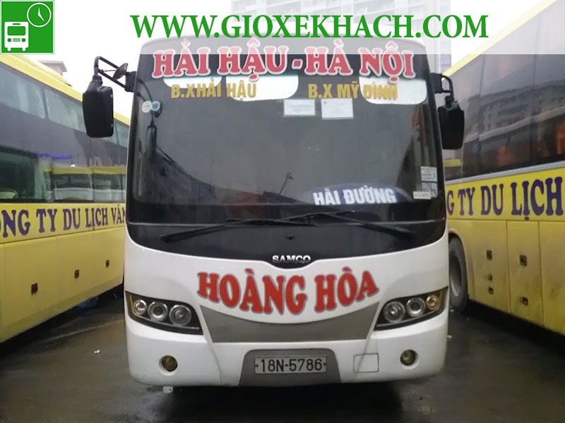 Hoàng Hoà Xe Khách Tuyến Hải Đường Hải Hậu Đi Mỹ Đình - Giờ Xe Khách